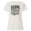 Farm Girl At Heart Country Quote Women's T-shirt