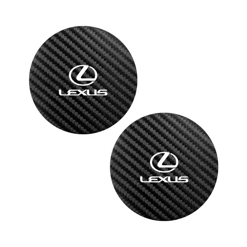 

For Lexus GX470 LS400 LX470 LX570 RC350 UX250h ES350 RX450h 2pcs Car Cup Holder Anti Slip Insert Coaster Pads Accessories