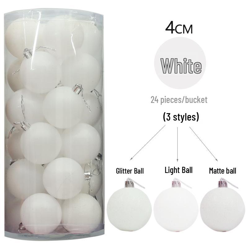 Colorful Christmas Tree Matte & Shiny Ball Decorations for Shopping Mall Ceiling