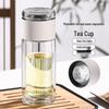 TOMIC Double-Layer Glass Cup with Tea Infuser