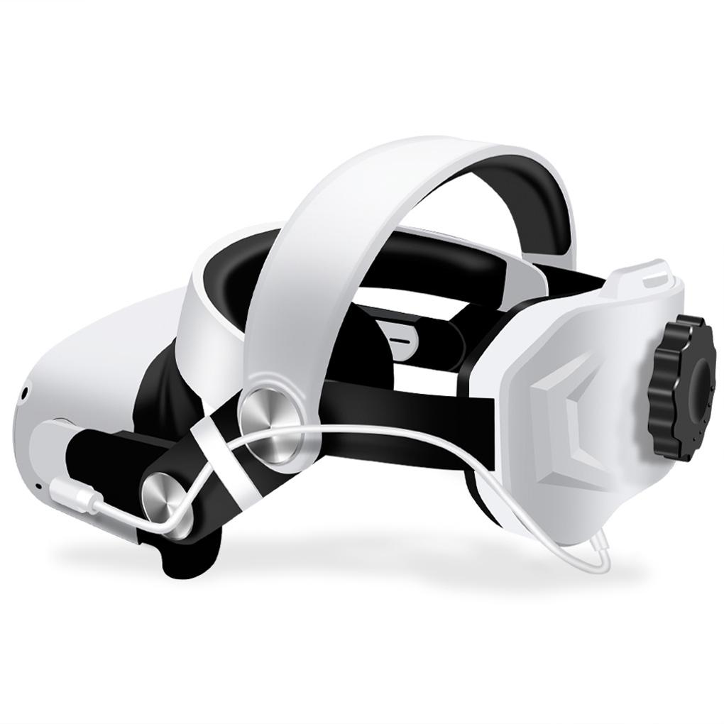 VR Headset Rechargeable Enhanced Adjustable Head Strap Power Bank Headband Support Replacing Bracket Accessory