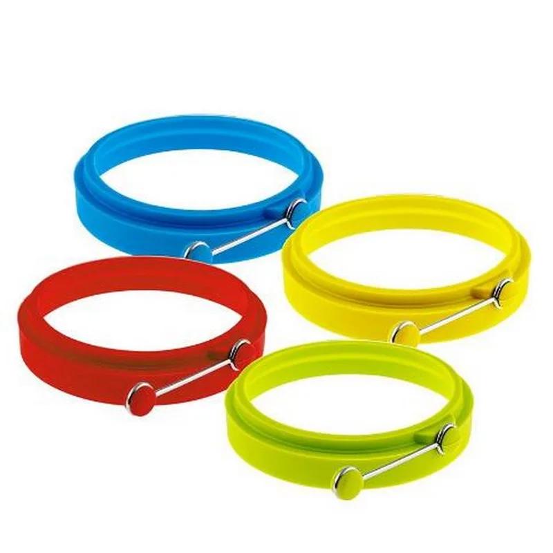 Nový silikonový kroužek na palačinky na smažené vejce Omeleta na smažené vejce Kulatá forma na vejce na vaření Snídaně Pánev na smažení Kuchyňská linka