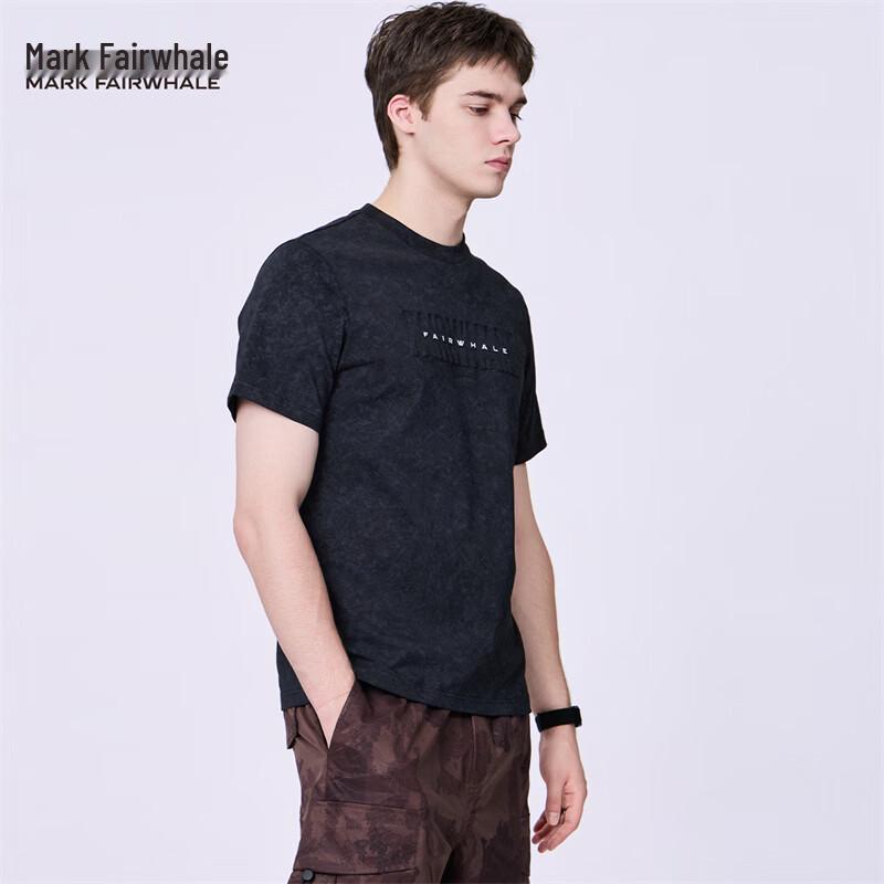 Mark Fairwhale Men s Tie-dye Steel Print Short Sleeve T-shirt M