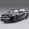 Model de mașină sport din aliaj BMW I5 M60 1/24 Limuzină din metal turnat sub presiune Vehicule electrice pure Model de mașină Simulare Lumină sonoră Cadou pentru copii