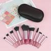 10Pcs Mini Makeup Brush Set with Storage Bag, Portable Travel Goods, Loose Powder Brush, Eyeshadow Brush, Concealer Brush Professional Makeup Brush
