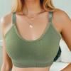 Plus Size Sports Bra with Adjustable Straps, Built-in Pads, and Beautiful Back Design