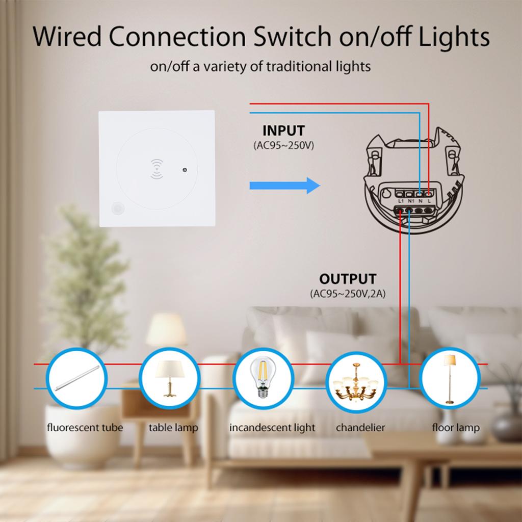 Human Presence Sensor Detect Human Presence None Status Body Motion Detector BT5.0 2.4GHz WiFi