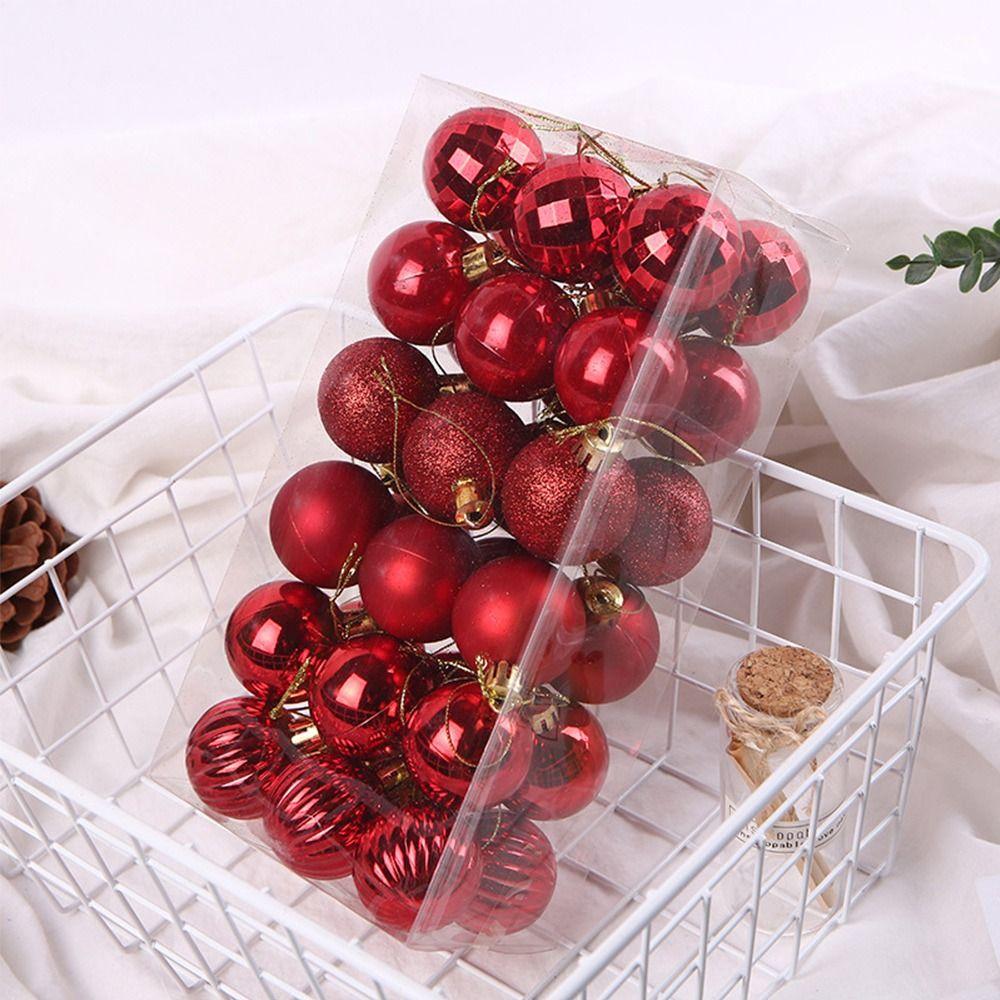 Year Crafts Home Decor Drop Pendant Xmas Hanging Christmas Balls Bauble Christmas Tree Decoration