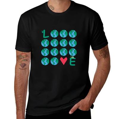 Love T-Shirt Man T-shirt Cute Tops Anime Tshirt Fitted T Shirts for Men