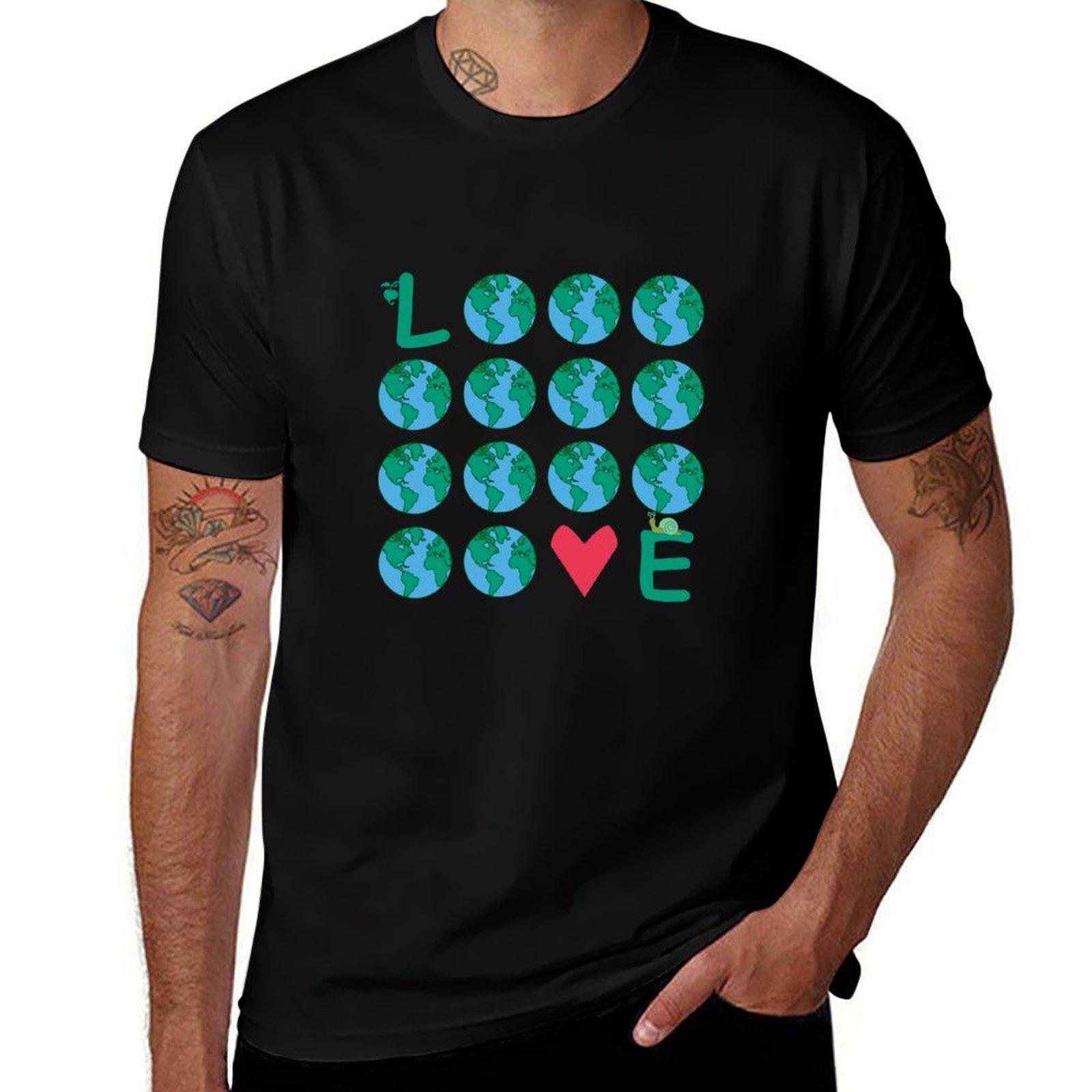 

Love T-Shirt Man t-shirt cute tops anime tshirt fitted t shirts for men 4XL