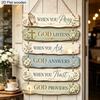 Vintage Patchwork Wooden Sign Ornament—Living Room and Entryway Wall Decor—Artistic Ornament for Bed-and-Breakfast Backdrops