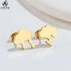 Punk Stainless Steel Lightning Earring for Women Sun Piercing Jewelry Cool Girls Personality Earrings Gifts Accessories