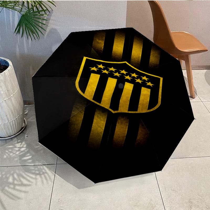 Penarol Football Club Umbrella - Automatic Open/Close, Compact 8-Rib Lightweight Umbrella Essential for outdoorPicnic Accessory Fan Gifts