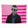 Edward Cullen Usa Flag Tapestry, Pink & White Striped Star Design, Wall Decor For Bedroom Living Room Dorm