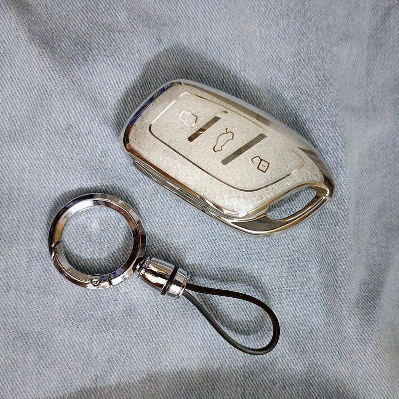White Diamond Tpu For Mg Zs Hs 5 6 Ezs For Roewe Rx3 Rx5 Rx8 Erx5 I6 I5 Remote Car Key Case Cover Holder Keychain Accessories