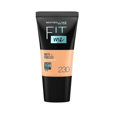 New York Fit Me Matte Poreless Liquid Foundation 230 Full Coverage Blendable 18ml Natural Buff