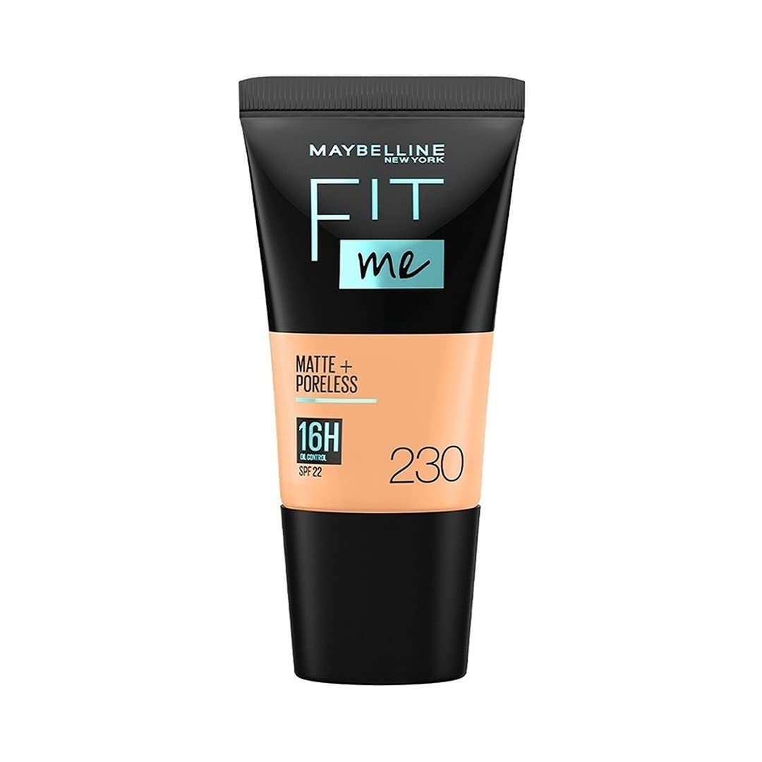 

Maybelline New York Fit Me Matte Poreless Liquid Foundation 230 Full Coverage Blendable 18ml Natural Buff