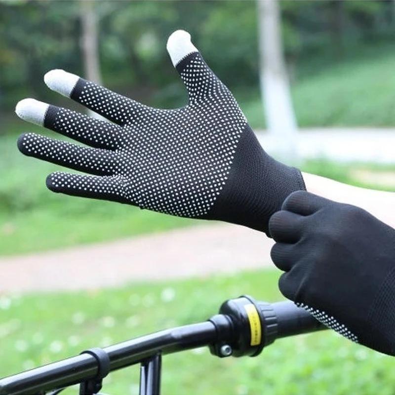 Anti-slip Touchscreen Gloves Men Women Gloves Lightweight Thin Breathable Anti-UV Windproof Mittens for Driving Outdoor Riding