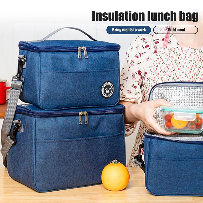 Portable Cooler Bag Folding Insulation Picnic Ice Pack For Food Thermal Drink Carrier Insulated Lunch Box Delivery S/M/L