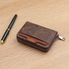 Retro Men's Multifunctional Wallet with Card & Driver's License Holder and Zipper
