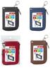 Raymay Fujii Single Pass Case with Coin Purse and Chain, Black, GLP9006B