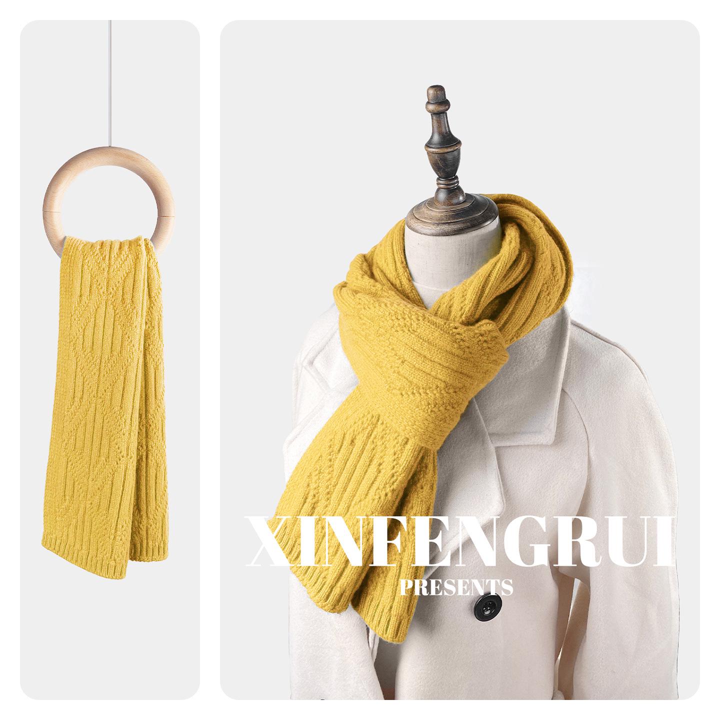 

Women s Thickened Red Wool Scarf - Warm, Versatile, and Perfect for Autumn/Winter 2024 25x160 cm