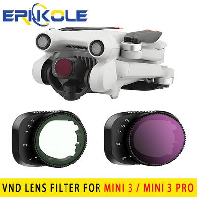 ND Filters Kit for Dji Mini 3 Pro Drone Accessories,  Adjustable ND(1-5/6-9 Stops) VND Lens Filter Compatible: Mini 3 / 3 Pro