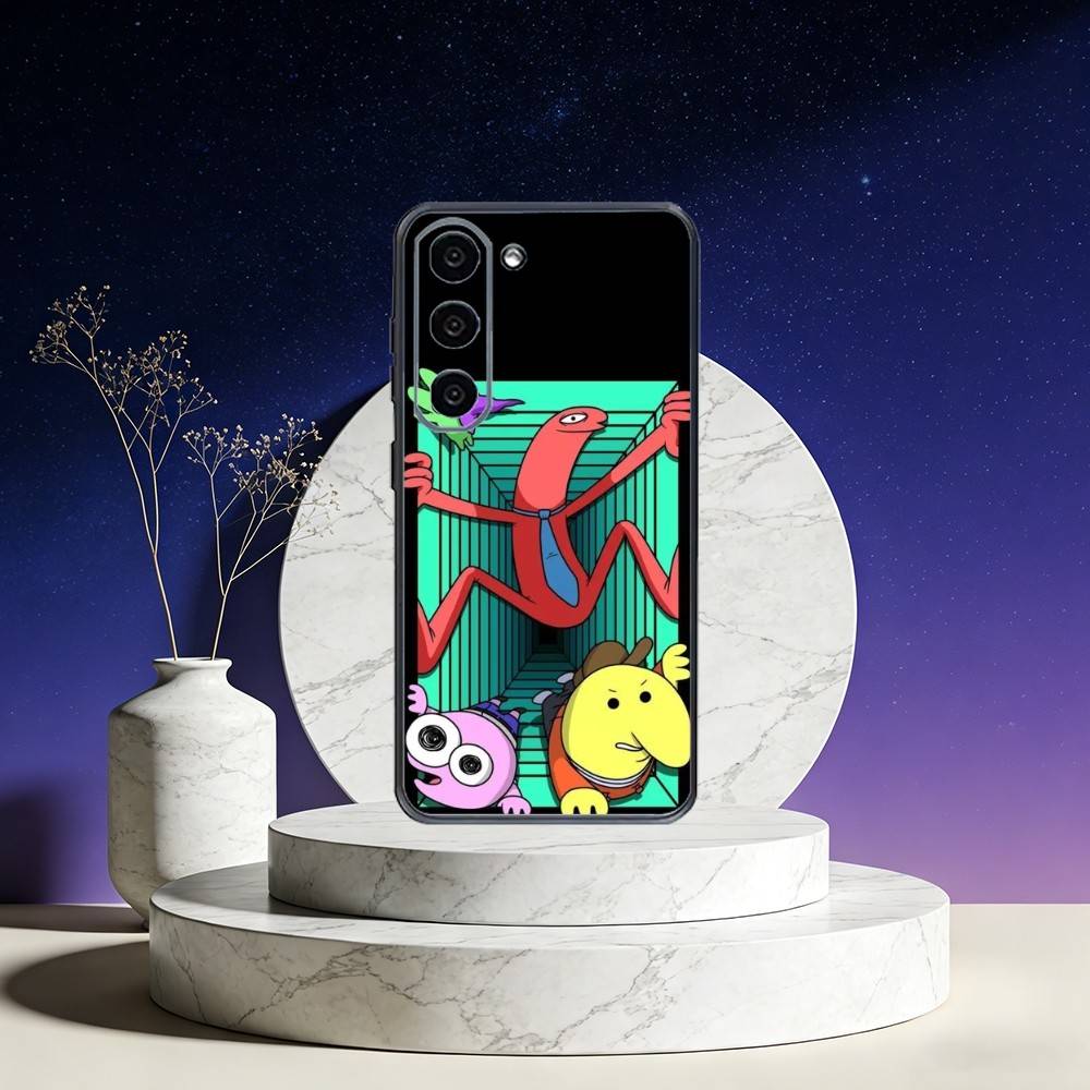

S-Smiling F-Friends Phone Case For Samsung Galaxy A73,A72,A71,A70,A53,A52,A51,Others Soft Black Cover Samsung a21