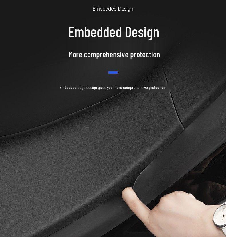 Tesla Model Y Carbon Fiber Rear Seat Corner Anti-Kick Protector Sill Strip
