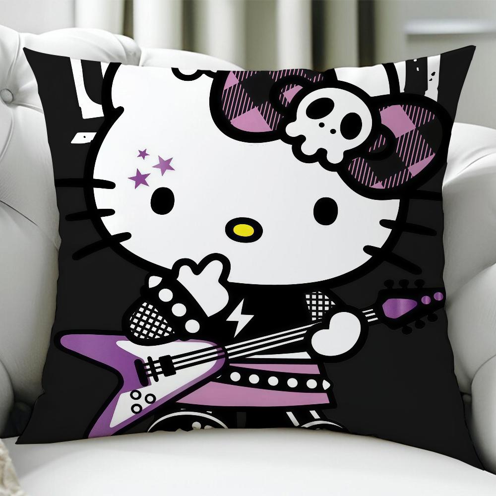 HelloS KKittyS Cartoon cushion cover Birthday Anniversary Gifts Double Sided Printed Zipper Cushion Cover Soft Skin Bedding
