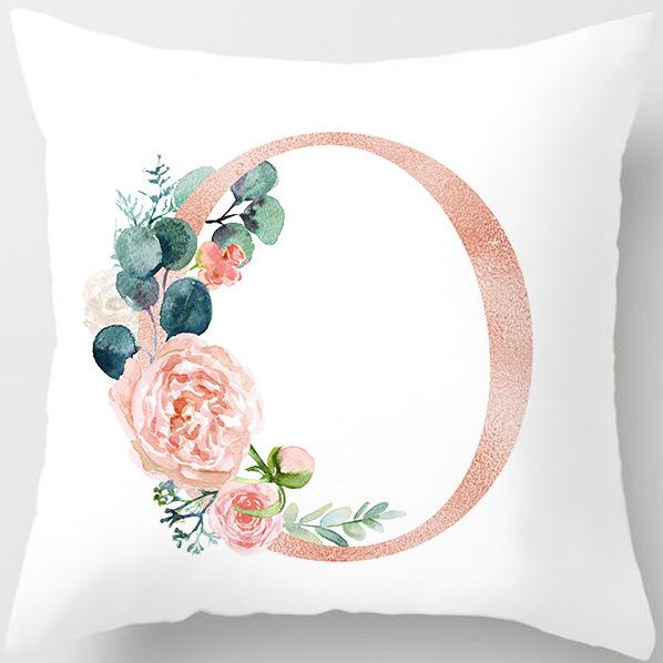 New Fashion 26 English Letter Pattern Cushion Cover Home Fabric Sofa Modern Style Pillow Cover