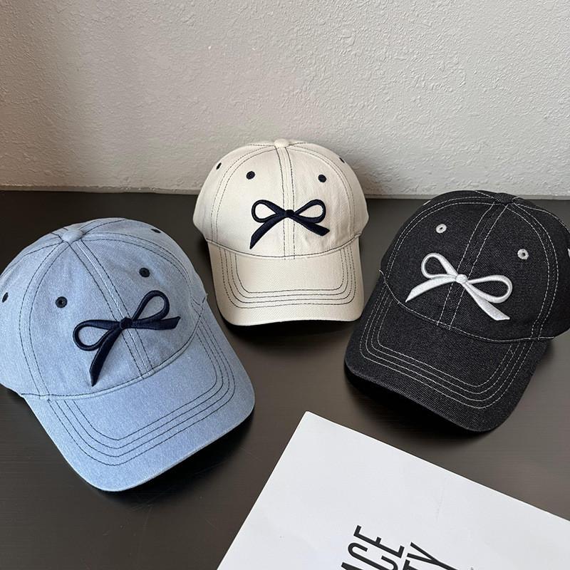 Butterfly Bow Cap With Adjustable Fit And Sun Protection For Spring And Fall Outdoor Wear