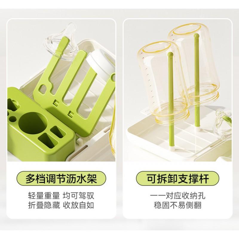 Portable Baby Bottle Brush Set Silicone Nipple Cleaner Travel
