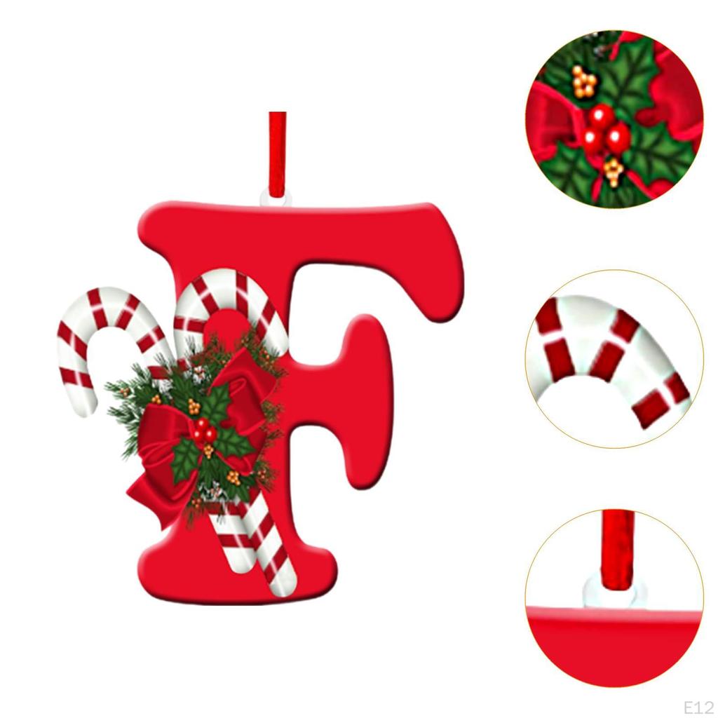 Alphabet-Christbaumschmuck für Feiertagsdekoration und Feiern