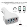 Universal USB Car Charger Adapter with 4 Standard USB Port for Vehicles Power Supply Adapter Support QC3.0