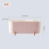 Cosmetic Storage Box with Lid Dustproof Desktop Bathroom Storage Box Makeup Remover Cotton Powder Puff Storage Organizer