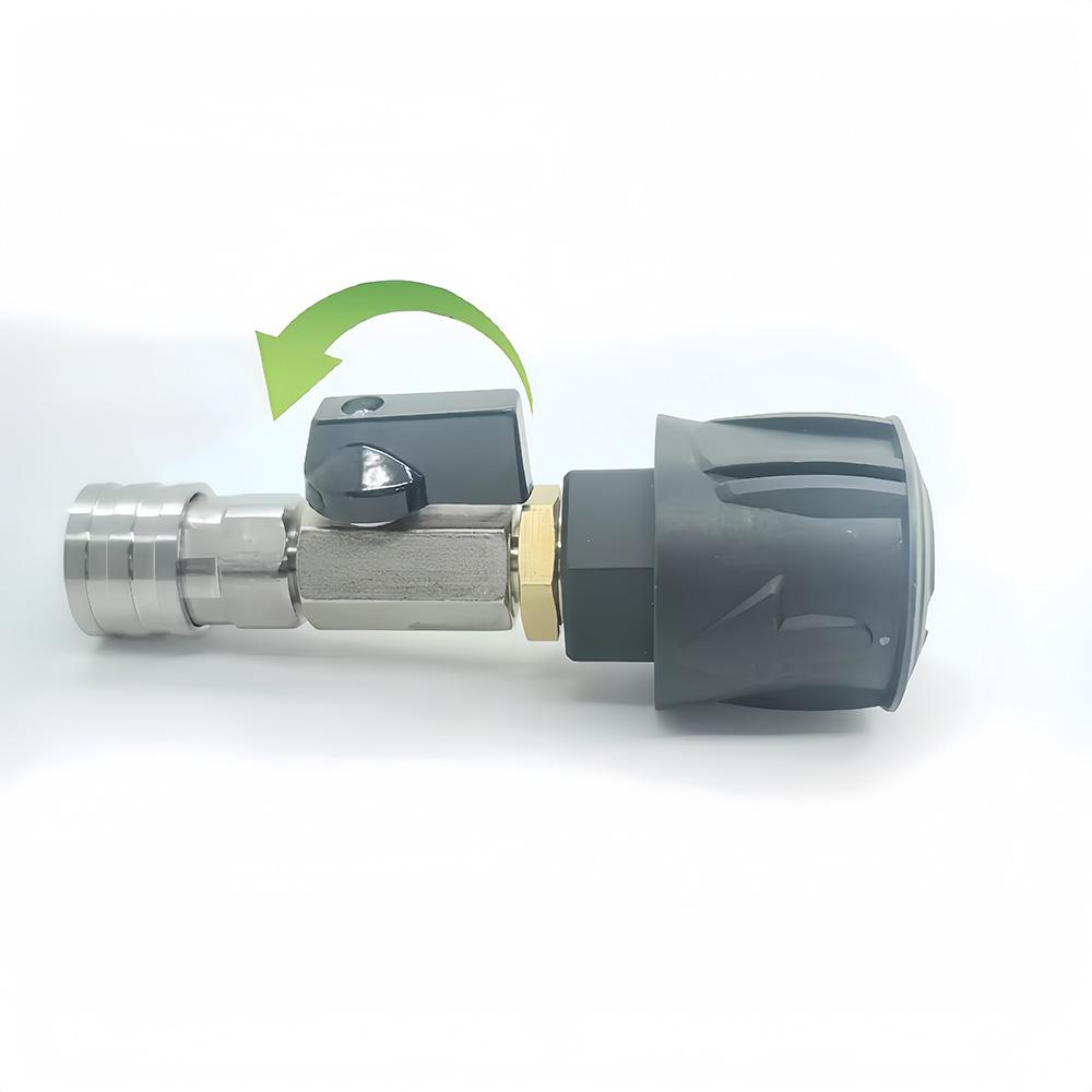 1/4 Quick Connect Stainless Steel Ball Valve Off On Switch for Karcher K2 K3 K4 K5 K6 K7 Pressure Washer Hose Water Flow Control
