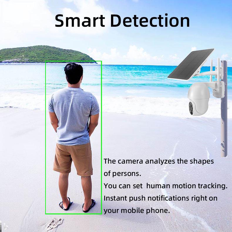 Tuya Solar-Powered Outdoor Waterproof 4G Surveillance Camera with Remote HD Monitoring