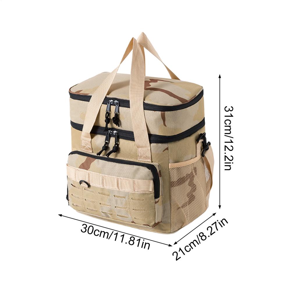 19L Lunch Pack Tote Box Beach Cooler for Fishing Car Pool Truck Camping Work Outdoor Road Trip Picnic Golf Cooler Bags Insulated