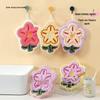 Thick Absorbent Coral Fleece Towel for Kitchen, Bathroom, Hanging, Kids' Use