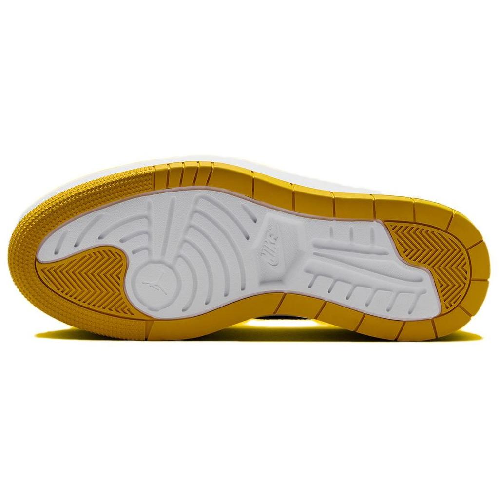 Jordan 1 Elevate Low Black Yellow Ochre (Womens) Women Sneakers White DH7004-007