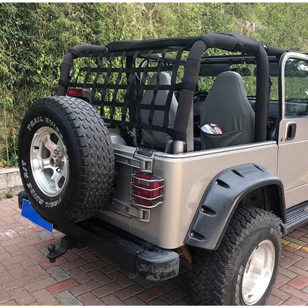 Dach Hinten Ladefracht Gepäck Netz Aufbewahrungsnetz Halter Hängematte für Wrangler Strapazierfähige Ladefrachtnetz Abdeckung Universelles Auto Ladefrachtnetz