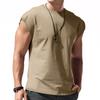 Summer Loose Solid Color Sleeveless Vest Youth Men's T-shirts
