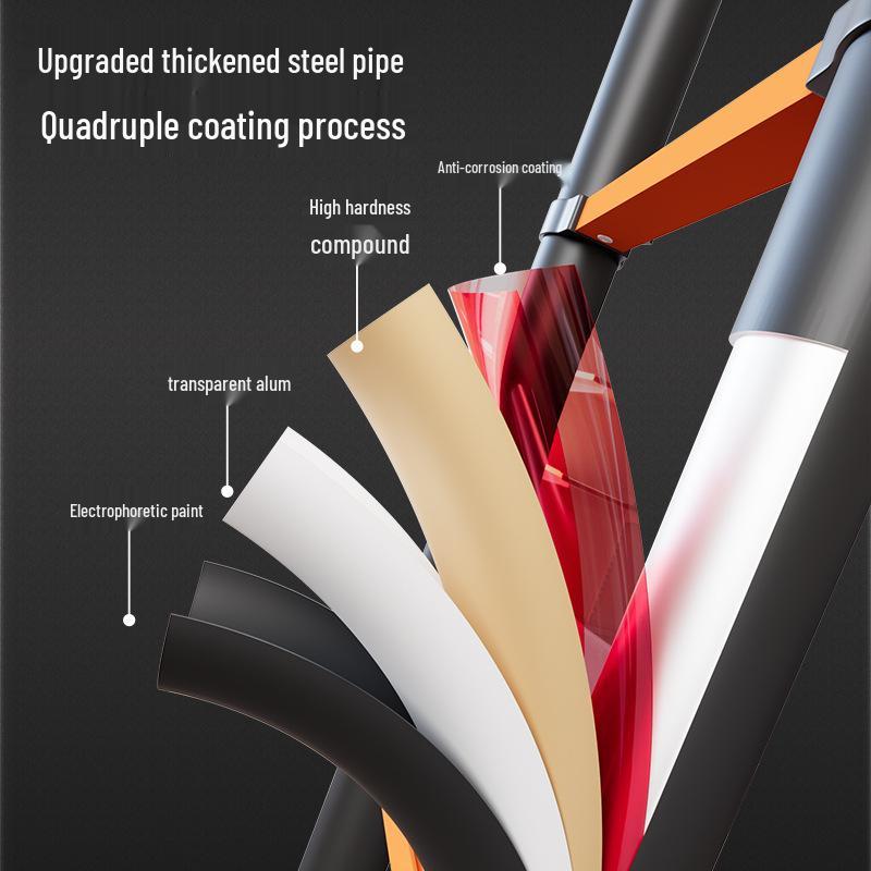 Multi-Function Thickened Carbon Steel Telescopic Ladder: Household A-Frame & Bamboo Joint Folding Engineering Ladder