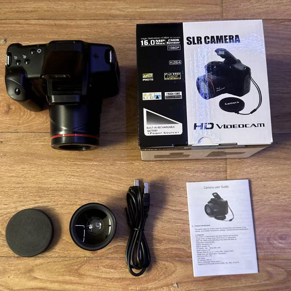English Version Rechargeable 16MP HD Mini DSLR Camera XH05S