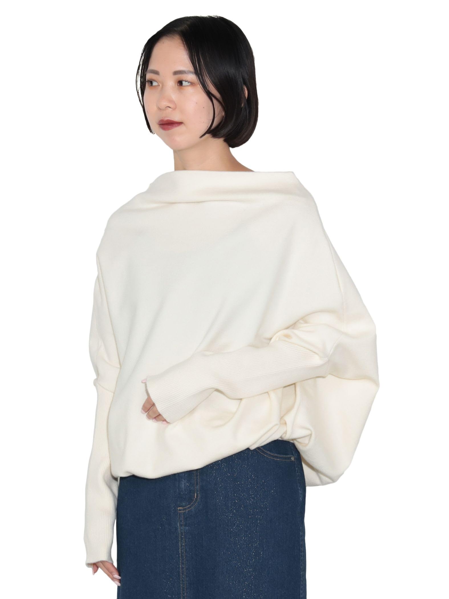 

Вязать Вязать PO IVORY ONE SIZE [Beams Heart] L/SP/Drape Women s
