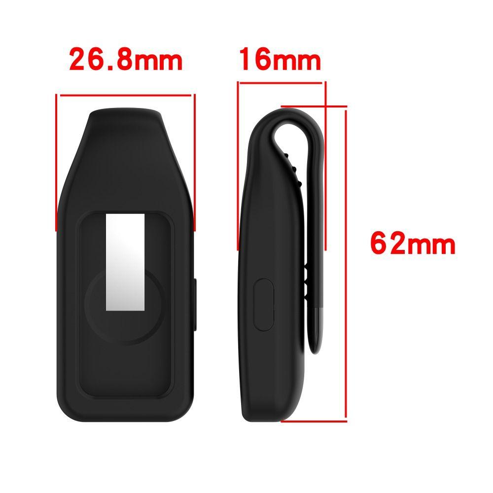 Steel Clip Silicone Case Replacement Anti-Scratch Watch Clip Protector Soft Anti-lost Protective Sleeve for Huawei Band 10 9 8