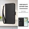 Leather Wallet Flip Case For Nokia C01 Plus C30 C10 C20 C300 C02 C32 C12 X30 X20 X10 G21 G11 G20 G10 G400 G42 G22 PU with 9 Card Slots and Wrist Strap