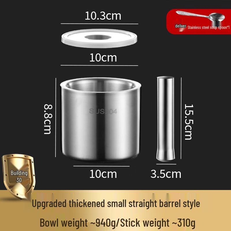 Stainless Steel Manual Garlic Masher & Grinder