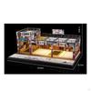 Miniature Parking Workshop 1:64 Scale DoubleLayer Model Rooftop Railings Garage Building